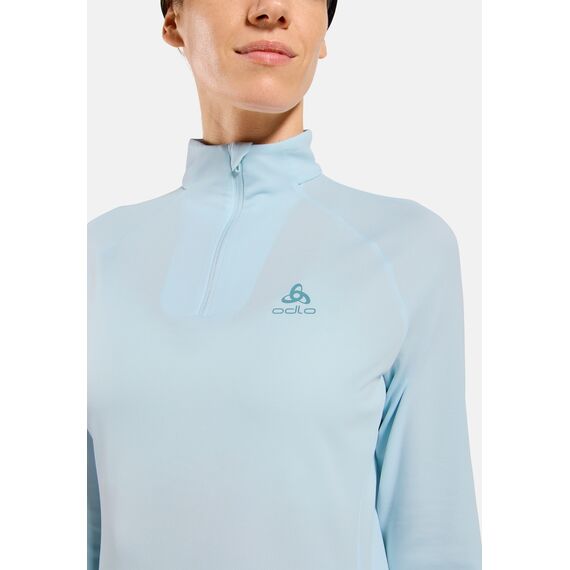 Bluza damska ODLO Mid layer ESSENTIAL 1/2 ZIP niebieska, Kolor: niebieski, Rozmiar: M, 4 zdjęcie