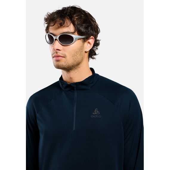 ODLO Bluza męska Mid layer ESSENTIAL 1/2 ZIP granatowa, Kolor: granatowy, Rozmiar: L, 4 zdjęcie