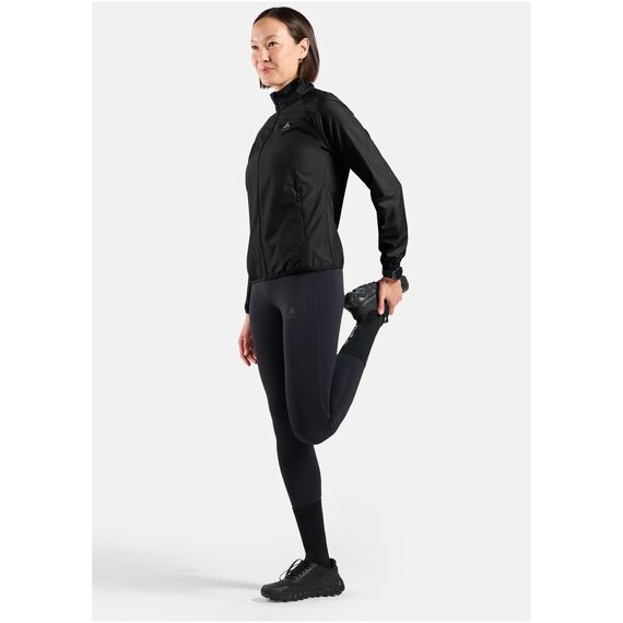 Kurtka przeciwwiatrowa damska Odlo Jacket ESSENTIAL LIGHT czarna, Kolor: czarny, Rozmiar: S, 3 zdjęcie