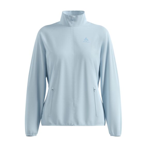 Kurtka damska do biegania ODLO Jacket ESSENTIAL LIGHT niebieska, Kolor: niebieski, Rozmiar: S, 7 zdjęcie