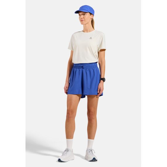 Koszulka z krótkim rękawem damska ODLO T-shirt crew neck s/s ZEROWEIGHT CHILL-TEC beżowa, 3 zdjęcie