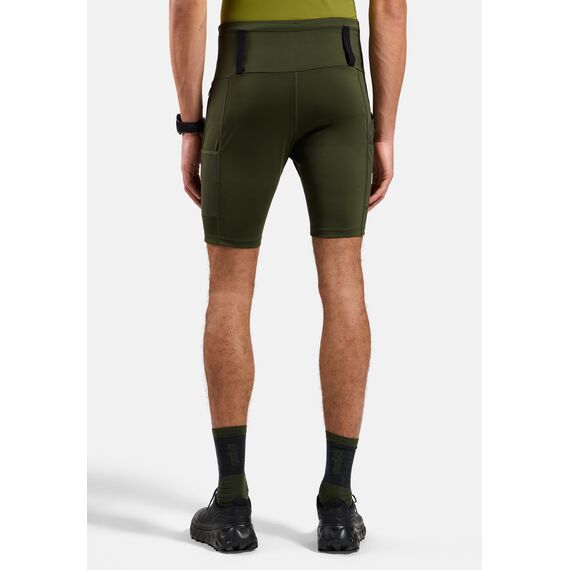 ODLO Spodenki męskie do biegania  Tights short X-ALP TRAIL CARGO zielone, Kolor: zielony, Rozmiar: S, 2 zdjęcie