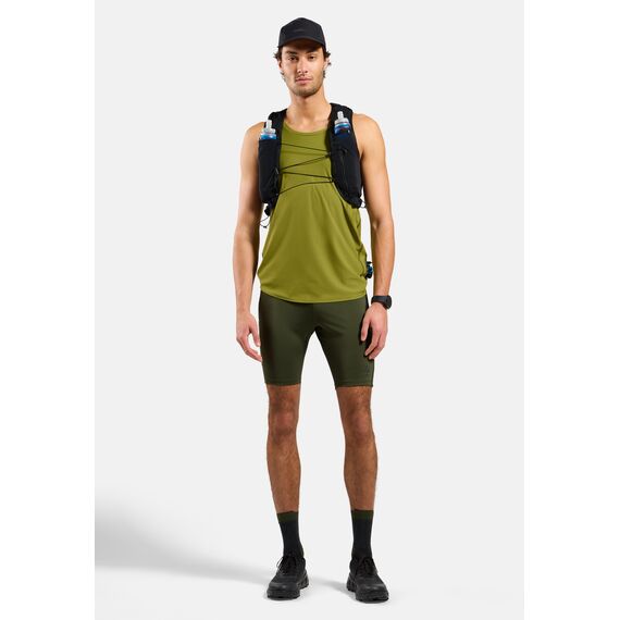 ODLO Spodenki męskie do biegania  Tights short X-ALP TRAIL CARGO zielone, Kolor: zielony, Rozmiar: L, 3 zdjęcie