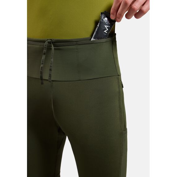 ODLO Spodenki męskie do biegania  Tights short X-ALP TRAIL CARGO zielone, Kolor: zielony, Rozmiar: L, 4 zdjęcie