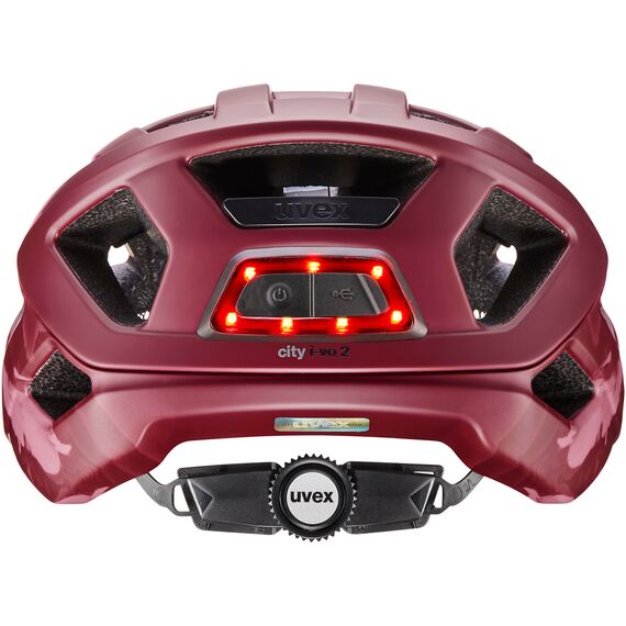 Kask rowerowy UVEX City i-vo 2 czerwony, Kolor: czerwony, Rozmiar: 56-60, 3 zdjęcie