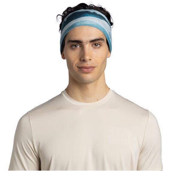 Opaska BUFF COOLNET UV® WIDE HEADBAND ALER TEAL, 3 zdjęcie