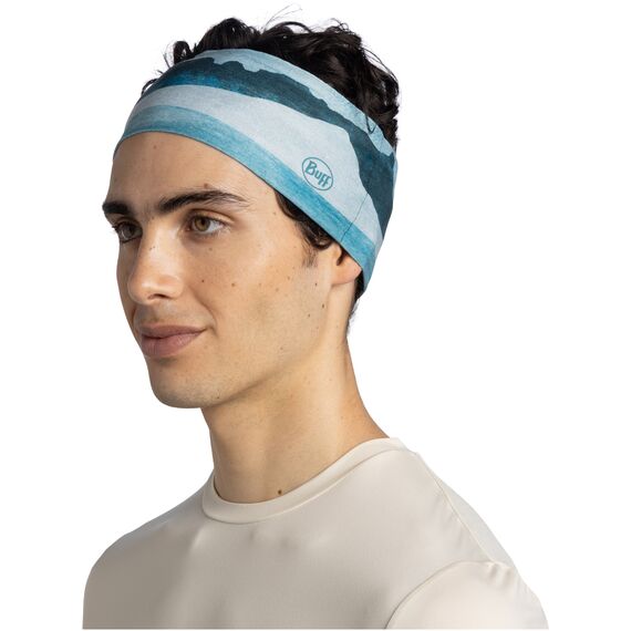 Opaska BUFF COOLNET UV® WIDE HEADBAND ALER TEAL, 2 zdjęcie