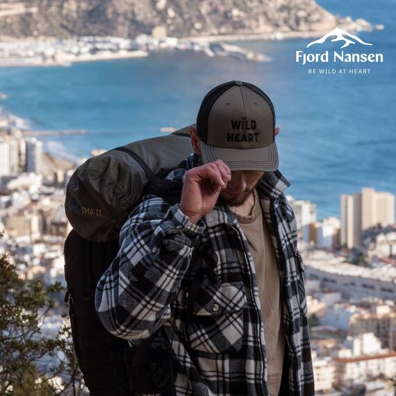 Fjord Nansen Czapka z daszkiem TRUCKER CAP BWAH olive/black, 3 zdjęcie