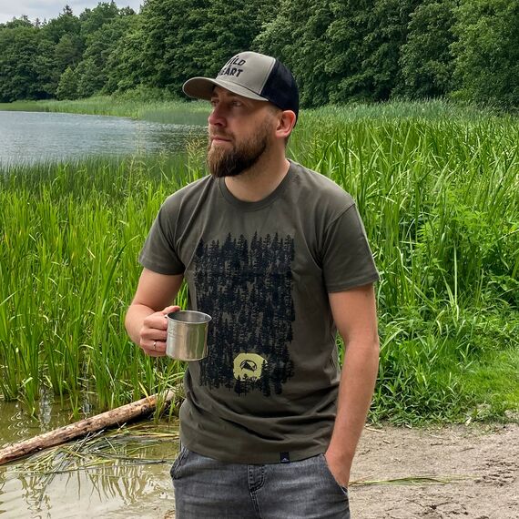 Fjord Nansen Czapka z daszkiem TRUCKER CAP BWAH olive/black, 2 zdjęcie