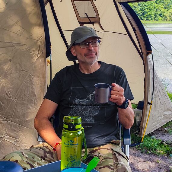 Fjord Nansen Koszulka NORTH CAPE MEN navy, 2 zdjęcie