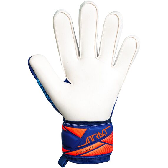 REUSCH Rękawice bramkarskie Attrakt Advance niebiesko-pomarańczowe, Kolor: niebieski, Rozmiar: 8, 3 zdjęcie