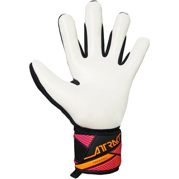REUSCH Rękawice bramkarskie Attrakt Freegel Advance czarno-pomarańczowe, Kolor: czarny, Rozmiar: 10.5, 3 zdjęcie