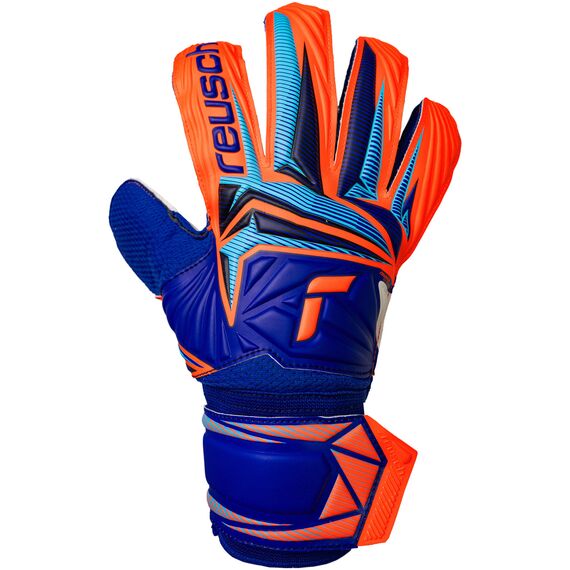 REUSCH Rękawice bramkarskie Attrakt Solid, Kolor: niebieski, Rozmiar: 8, 2 zdjęcie