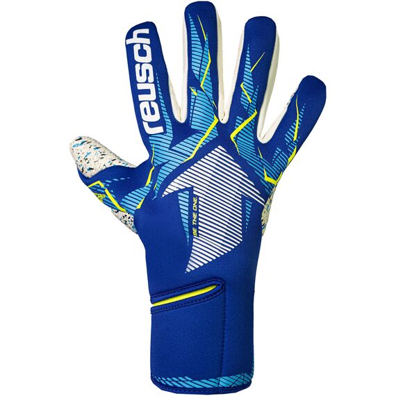 REUSCH Rękawice bramkarskie Fastgrip Fusion niebiesko-żółte, Kolor: niebieski, Rozmiar: 9, 2 zdjęcie