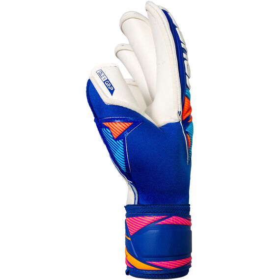 REUSCH Rękawice bramkarskie Attrakt Gold X Roll Finger niebieskie, Kolor: niebieski, Rozmiar: 9, 4 zdjęcie