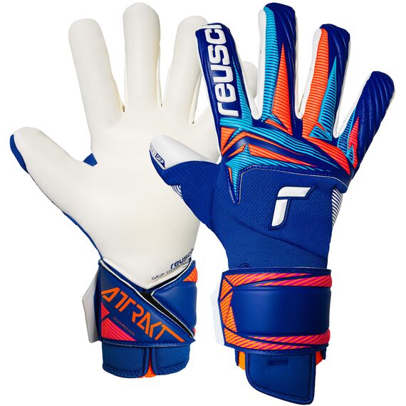 REUSCH Rękawice bramkarskie Attrakt Gold X Guardian niebieskie, Kolor: niebieski, Rozmiar: 10