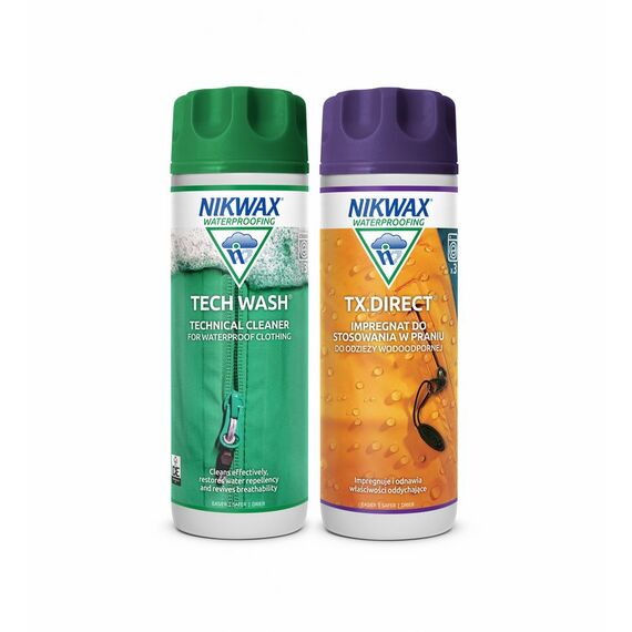 NIKWAX Zestaw pielęgnacyjny Twin Pack: Tech Wash / TX.Direct Wash-In 2 x 300ml