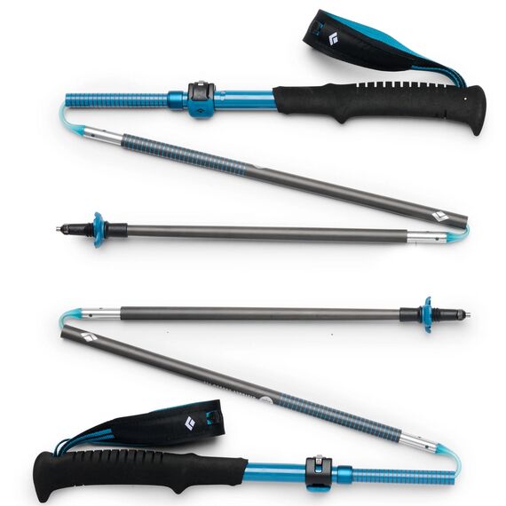 BLACK DIAMOND kije trekkingowe DISTANCE CARBON, Kolor: niebieski, Rozmiar: 110 cm