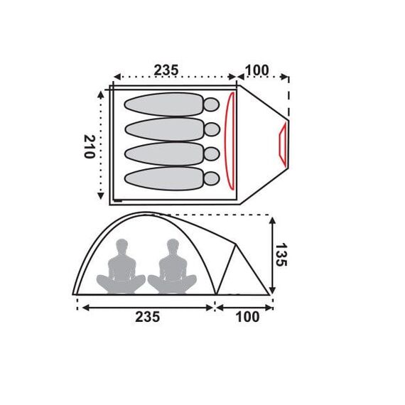Fjord Nansen Stelaż do namiotu ANDY IV, 2 zdjęcie