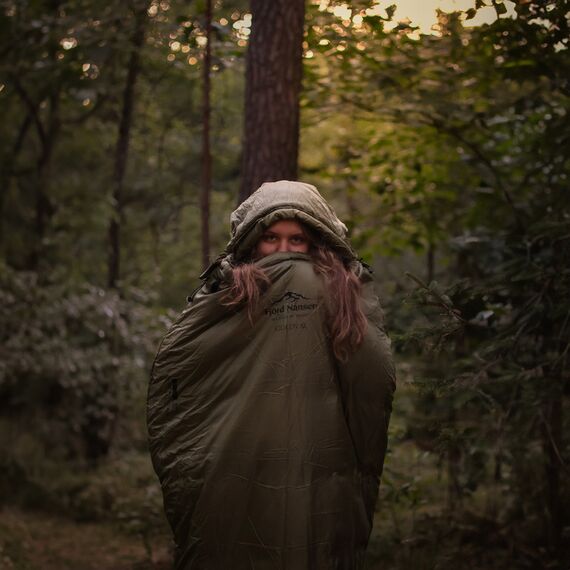 Fjord Nansen śpiwór turystyczny prawy FN KJOLEN MID olive drab, 4 zdjęcie