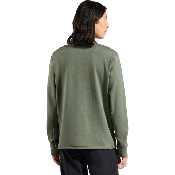 Bluza bez kaptura rozpinana Odlo Mid layer full zip GRID FLEECE szaro-zielona, Kolor: szary, Rozmiar: XL, 2 zdjęcie