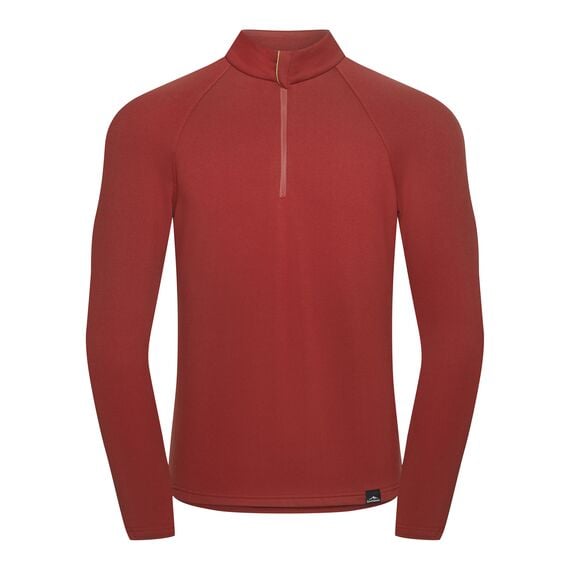 Fjord Nansen Bluza VIK 1/4 ZIP MEN, Kolor: czerwony, Rozmiar: S