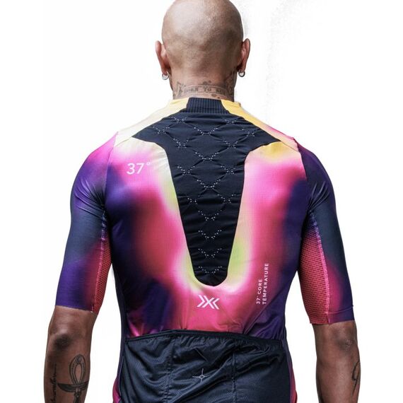 Koszulka rowerowa męska X-Bionic COREFUSION AERO JERSEY SS kolorowa, Kolor: pomarańczowy, Rozmiar: M, 2 zdjęcie