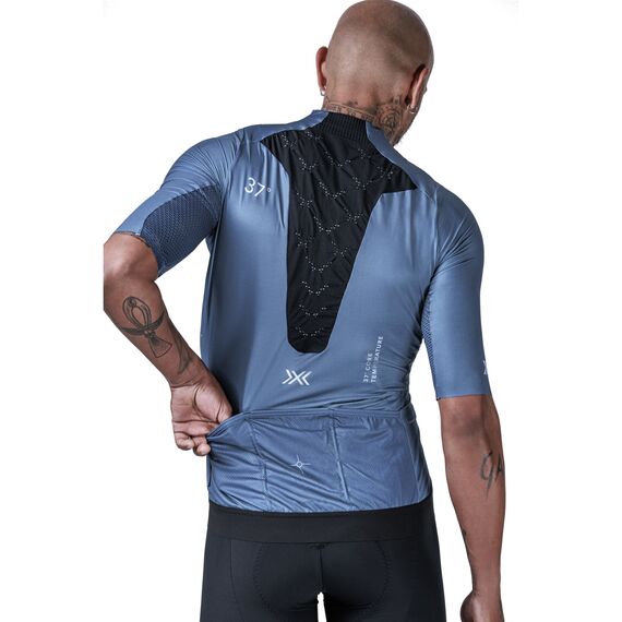 Koszulka rowerowa męska X-Bionic COREFUSION AERO JERSEY MINERAL BLUE niebieska, Kolor: granatowy, Rozmiar: XL, 2 zdjęcie