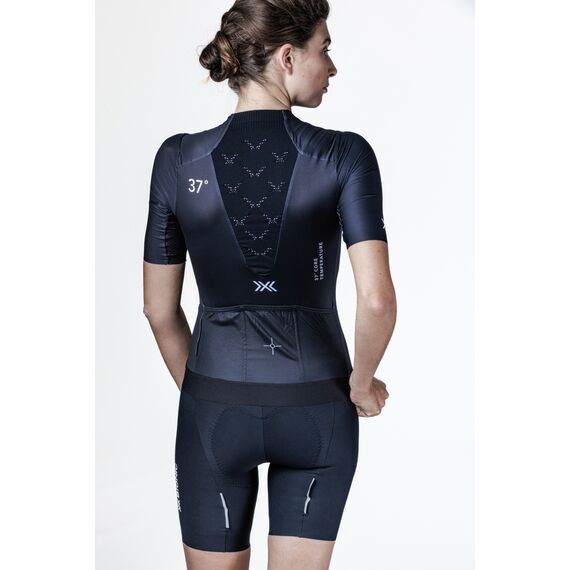 Koszulka rowerowa damska X-Bionic COREFUSION AERO JERSEY SS czarna, Kolor: czarny, Rozmiar: S, 4 zdjęcie