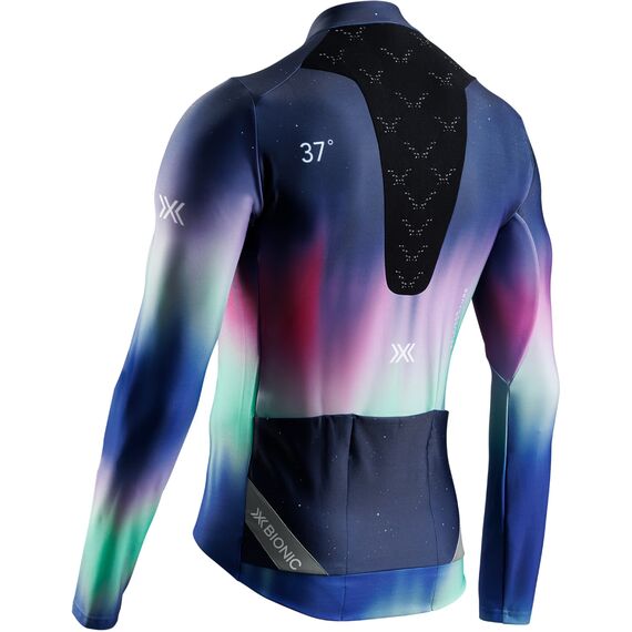Koszulka z długim rękawem męska X-Bionic COREFUSION RIDE JERSEY LS MEN AURORA POLYCHROME kolorowa, Kolor: ciemnoszary, Rozmiar: L, 2 zdjęcie
