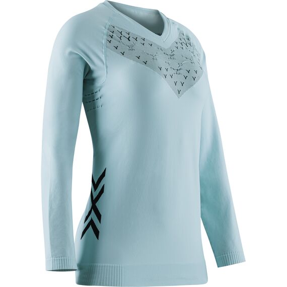 Koszulka damska do biegania X-Bionic TWYCE RUN SHIRT LS błękitna, Kolor: błękitny, Rozmiar: S