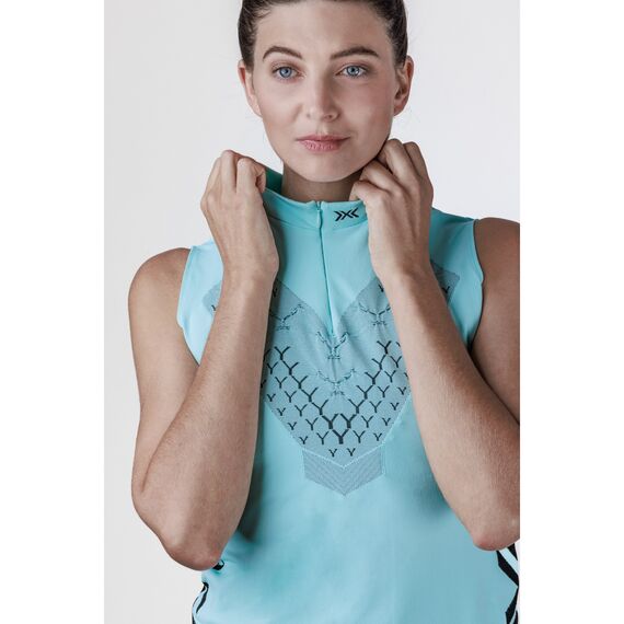 Koszulka bez rękawów damska do biegania X-Bionic TWYCE RUN SINGLET błękitna, Kolor: błękitny, Rozmiar: M, 3 zdjęcie