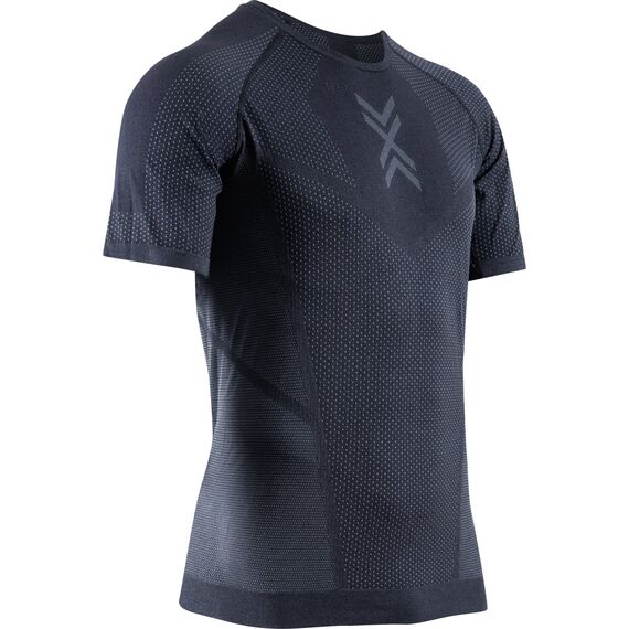 Koszulka męska X-Bionic XCEED RUN SHIRT X BLACK/RHINO GREY [K: B130 R: L], Kolor: czarny, Rozmiar: XXL, 2 zdjęcie