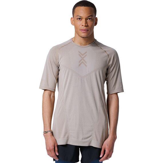 Koszulka męska X-Bionic XCEED RUN SHIRT SAND/DARK SAND [K: M101 R: M], Kolor: beżowy, Rozmiar: M