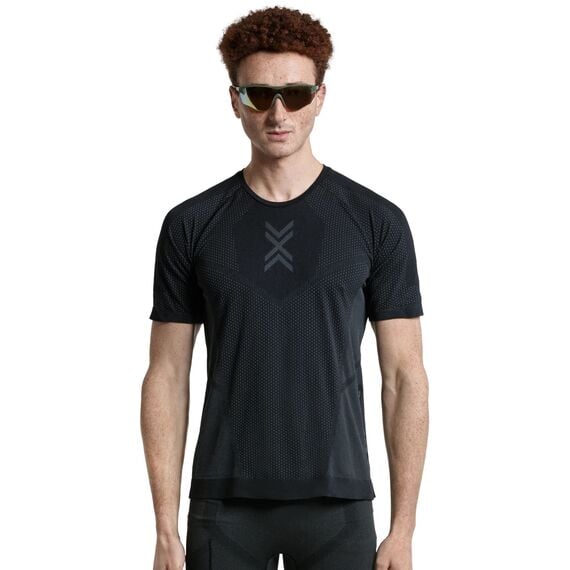 Koszulka męska X-Bionic XCEED RUN SHIRT X BLACK/RHINO GREY [K: B130 R: L], Kolor: czarny, Rozmiar: XL