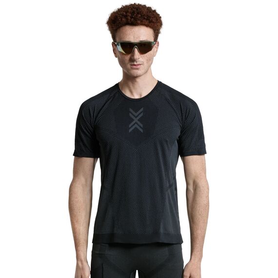 Koszulka męska X-Bionic XCEED RUN SHIRT X BLACK/RHINO GREY [K: B130 R: L], Kolor: czarny, Rozmiar: XXL