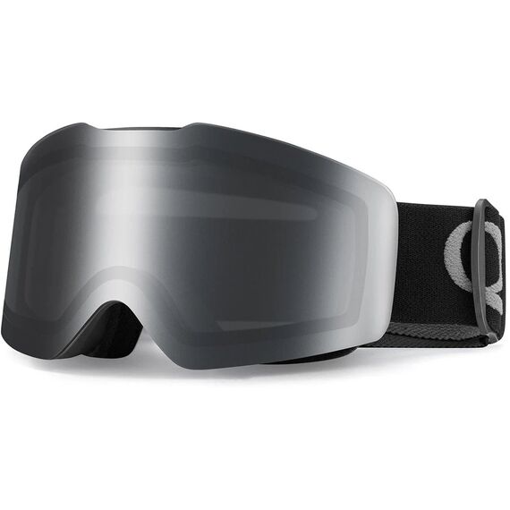 Gogle narciarskie Qunature Black bezramkowe czarne