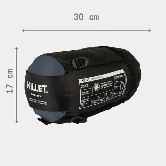 MILLET Śpiwór damski BAIKAL 750 W granatowy, Kolor: granatowy, Rozmiar: L, 5 zdjęcie