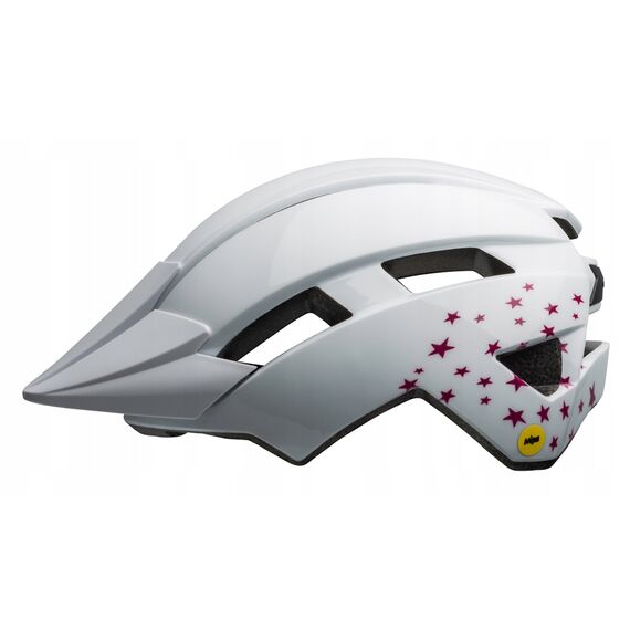 Kask juniorski BELL SIDETRACK II stars gloss biały roz. Uniwersalny (50–57 cm) ., 2 zdjęcie