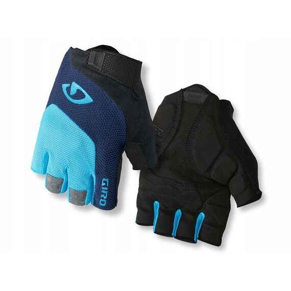 Rękawiczki męskie GIRO BRAVO GEL krótki palec niebieski