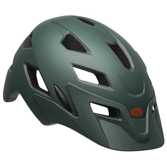 Kask juniorski BELL SIDETRACK INTEGRATED MIPS matte ciemny green orange roz. Uniwersalny (50–57 cm) .