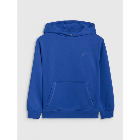 4F bluza dresowa chłopięca z kapturem 4FJWAW25TSWSM1945 niebieski, Kolor: niebieski, Rozmiar: 134, 9 zdjęcie