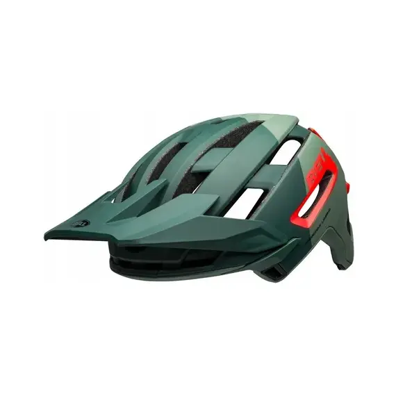 Kask mtb BELL SUPER AIR MIPS SPHERICAL matte gloss green infrared
