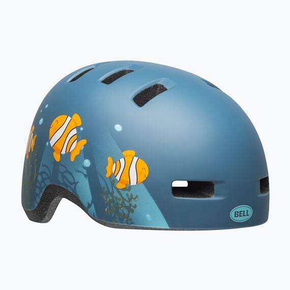 Kask dziecięcy BELL LIL RIPPER clown fish matte gray niebieski