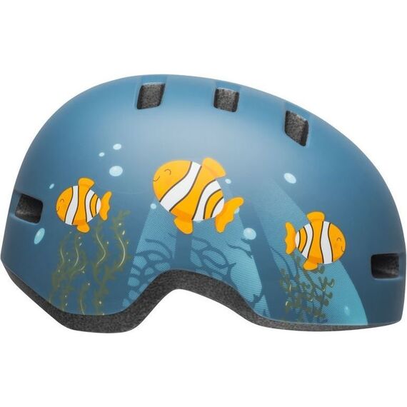 Kask dziecięcy BELL LIL RIPPER clown fish matte gray niebieski, 2 zdjęcie