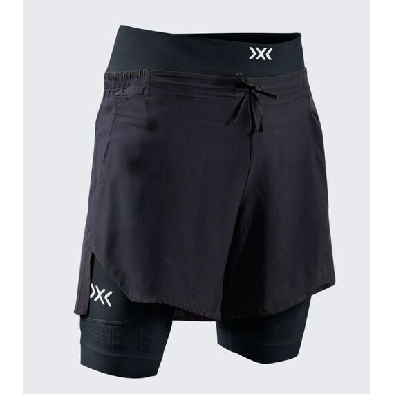 Spodenki męskie X-Bionic EFFEKTOR 2IN1 SHORTS X BLACK/X BLACK czarne, Kolor: czarny, Rozmiar: XL