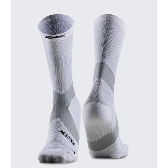 Skarpety unisex X-Socks BIKE EXPERT CREW ARCTIC WHITE/PEARL GREY białe, Kolor: biały, Rozmiar: 42/44