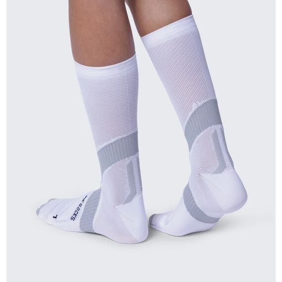 Skarpety unisex X-Socks BIKE EXPERT CREW ARCTIC WHITE/PEARL GREY białe, Kolor: biały, Rozmiar: 39/41, 2 zdjęcie