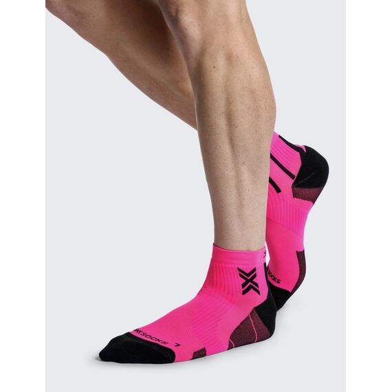 Skarpety unisex X-Socks RUN PERFORM ANKLE FLUO PINK/X BLACK różowe, Kolor: różowy, Rozmiar: 39/41, 2 zdjęcie