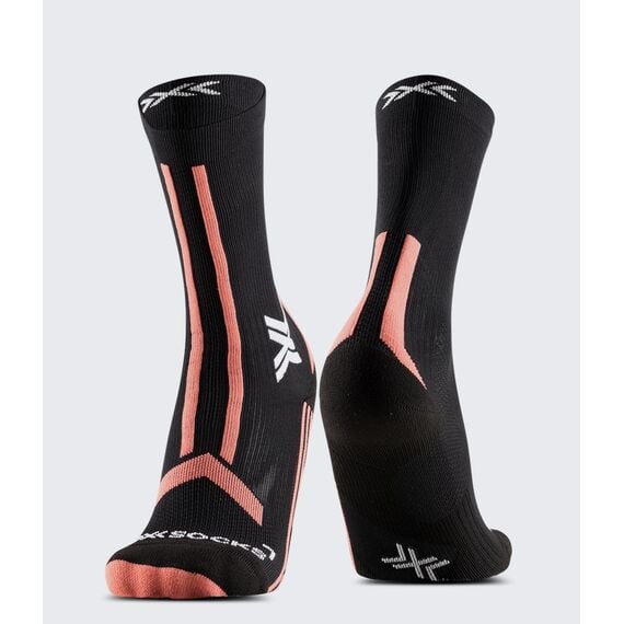 Skarpety damskie X-Socks TRAILRUN DISCOVER CREW X BLACK/DUSTY ROSE, Kolor: czarny, Rozmiar: 39/40